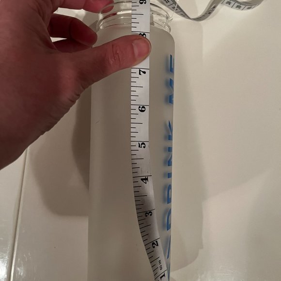 Glass Water Bottle - Eco One - Drink Me (New With Tags) (h/x) - Picture 9 of 10